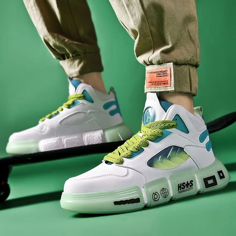 

Personalized Mixed Color Men Casual Sneakers Basketball Shoes 2023 Cushioning Sports Shoes High-Top Footwear For Basket