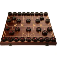 portable folding chinese chess solid wood high quality large adult chess board children students xadrez jogo table game lg50xq