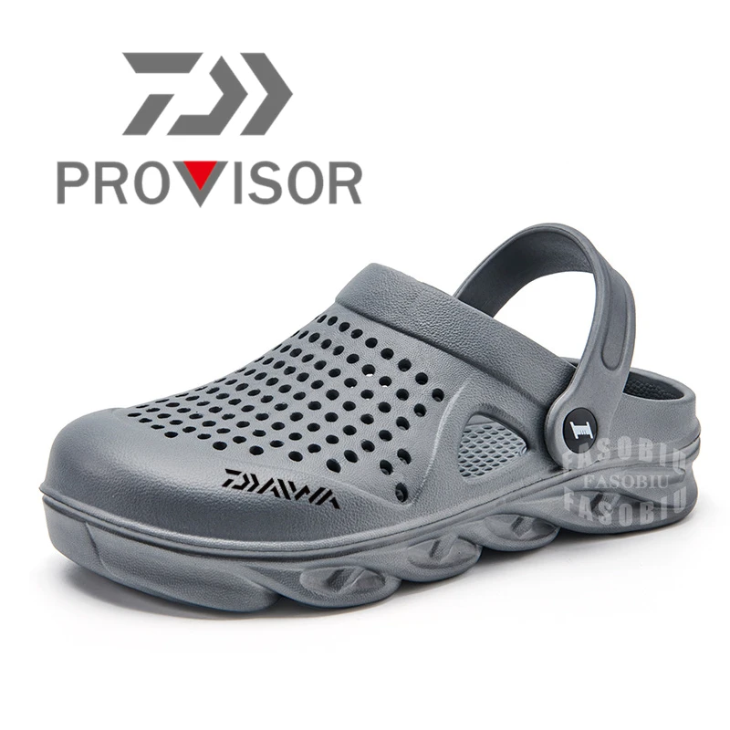 

2022 Daiwa Fishing Slippers Men Summer Casual Shoes Men Outdoor Beach Shoes For Youth Baotou Fashion Sandals Men Fishing Shoes