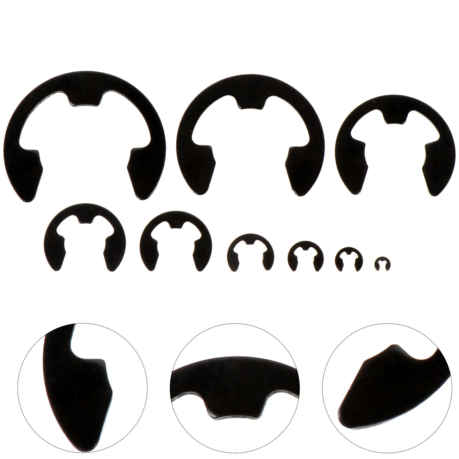 

328 Pcs Retaining Clip Ring External Circlips Outfit Sets E-clip Assortment Stainless Steel