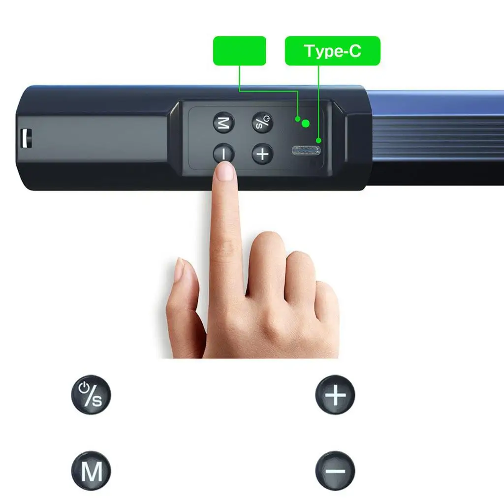 

RGB Handheld LED Video Light Stick Tube Light Wand for Photography Studio