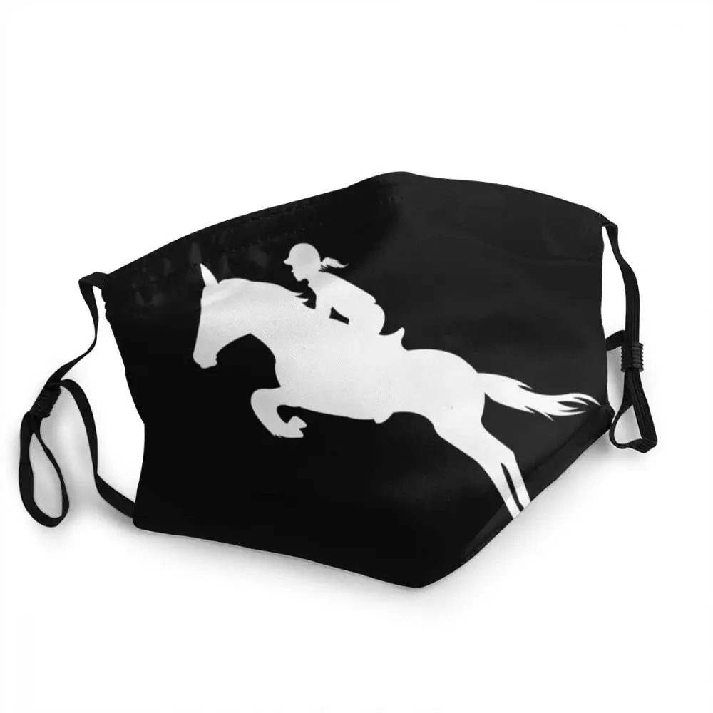 

Horse Show Jumping Mask Anti Dust Breathable Equestrian Rider Face Mask Protection Cover Adult Respirator Mouth-Muffle