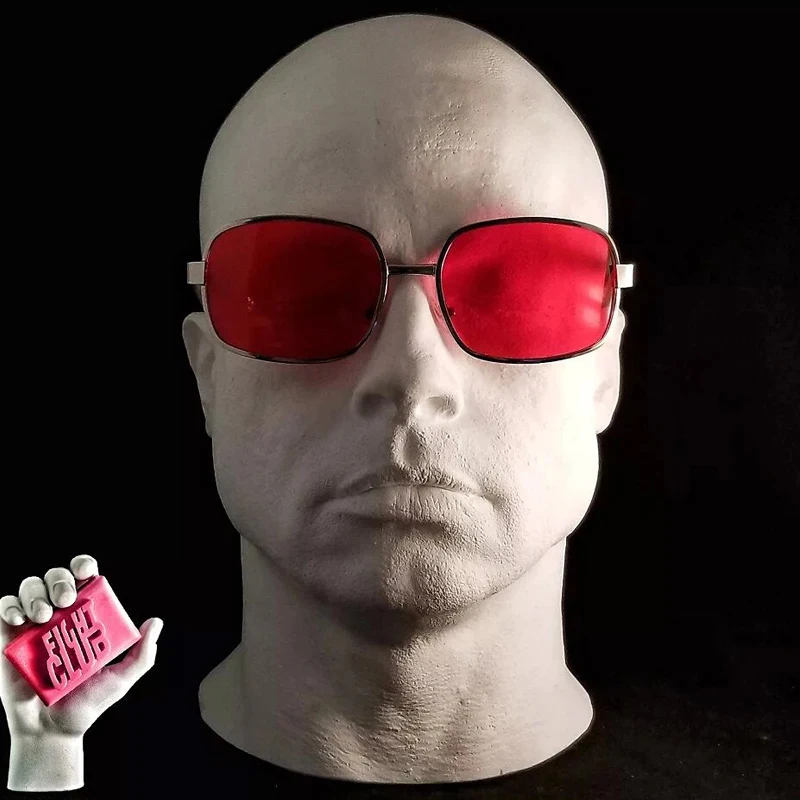 Фото Солнцезащитные очки Project Mayhem Fight Club Tyler Durden Oliver Peoples 533, мужские солнцезащитные очки с красными линзами: с коробкой №3