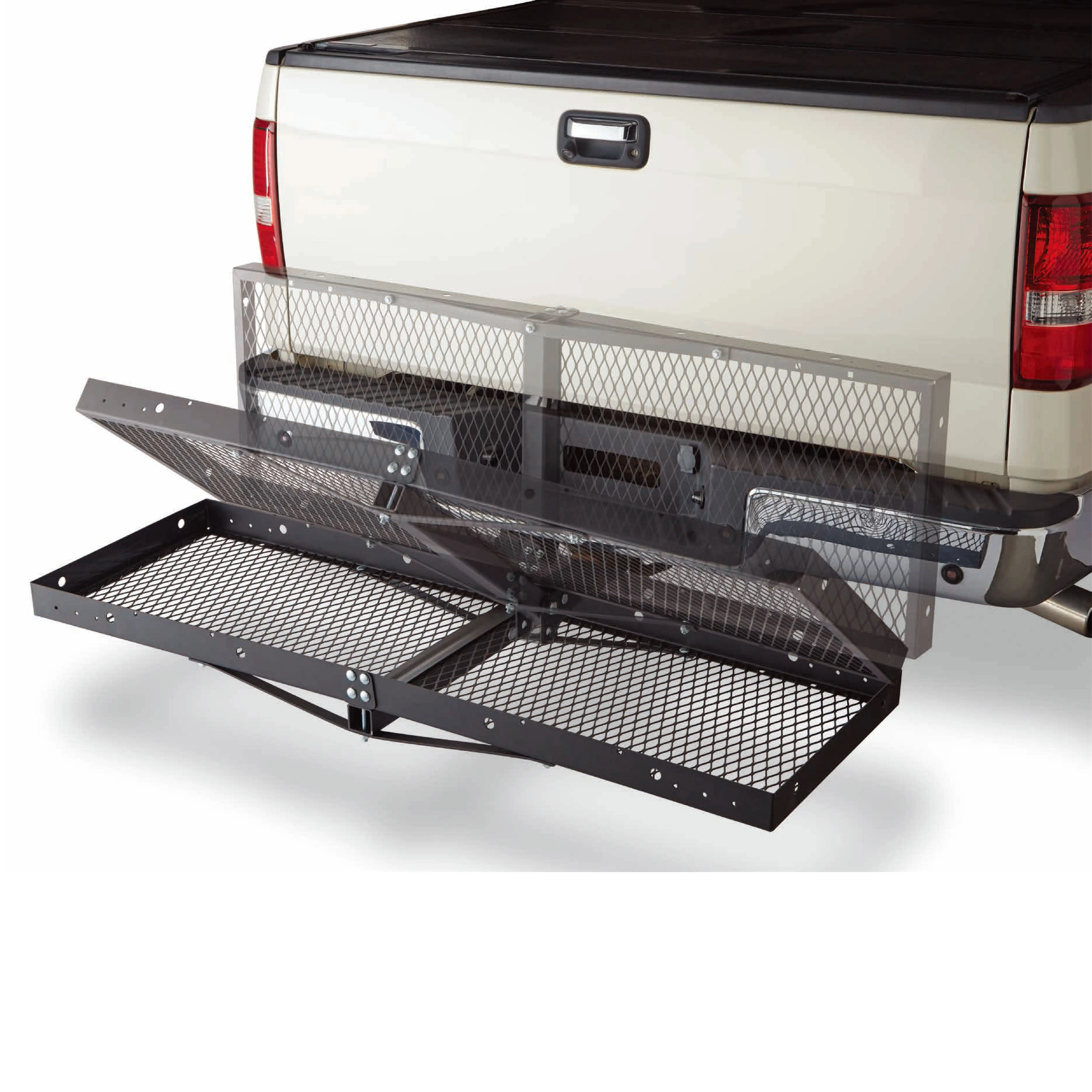 

Folding Hitch Cargo Carrier for Cars, Trucks, and SUVs - Fits 1.25" and 2" Receivers - Model 10101168