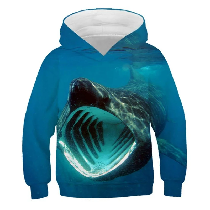 Мужские и детские толстовки с рисунком акулы