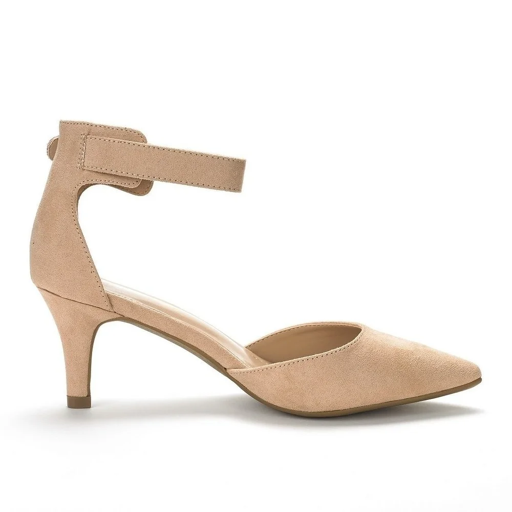 

Summer Ladies Bridal Suede Thin Heels Pumps Wedding Party Shoes Newest Women Open Toe Sexy Ankle Straps Sandals 678-5VE