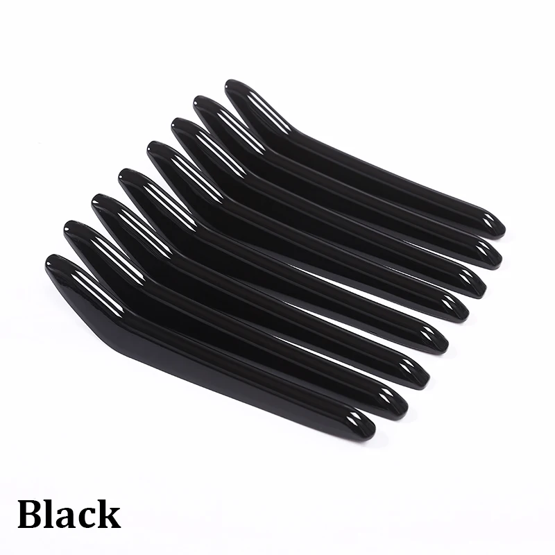 

Для 2016-2021 Maserati Levante ABS углеродное волокно автомобильный Стайлинг передняя решетка отделочная полоса Аксессуары для внешней отделки автомобиля набор из 8 штук