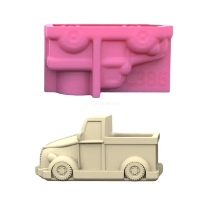 

Small Motorcar Concrete Silicone Mold Succulent Flowerpot Cement Plaster Molds Dropship