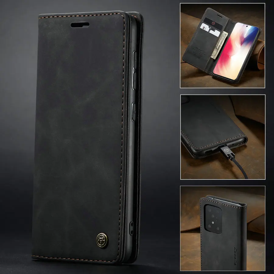 

Чехол-книжка CaseMe в стиле ретро для Samsung Galaxy S20 Plus, автоматический тонкий кожаный чехол-кошелек с магнитной застежкой для Samsung S20, S20, ультра-чех...