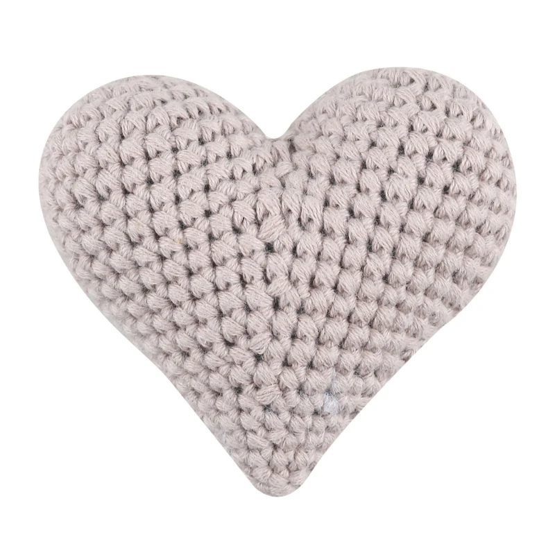 Y55B Small Knitting Beads Cute Hearted-shaped Crochet Knitting Beads Baby Pacifier