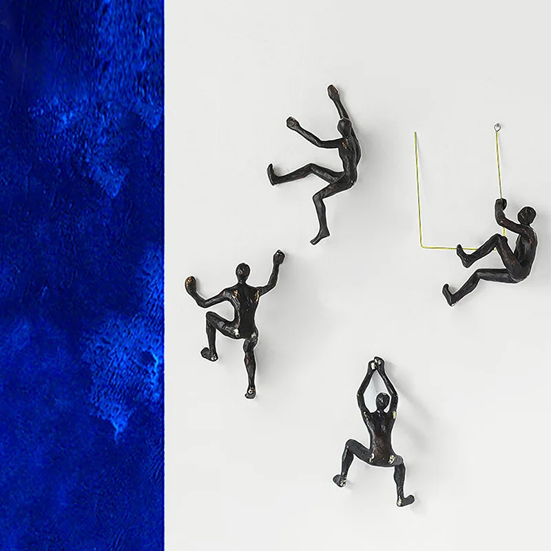 

Abstract Modern Wall Decoration Climber Resin Figure Living Room Bedroom Decoration Accessories Room Decor Aesthetic Wall Decor