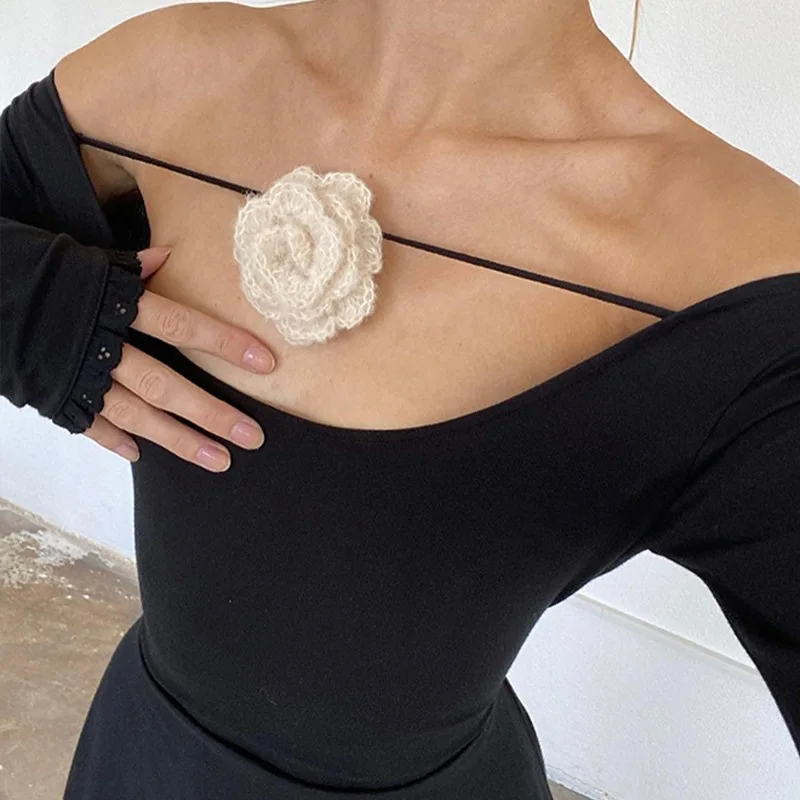 BoozRey женское платье с высокой талией открытыми плечами и длинным рукавом