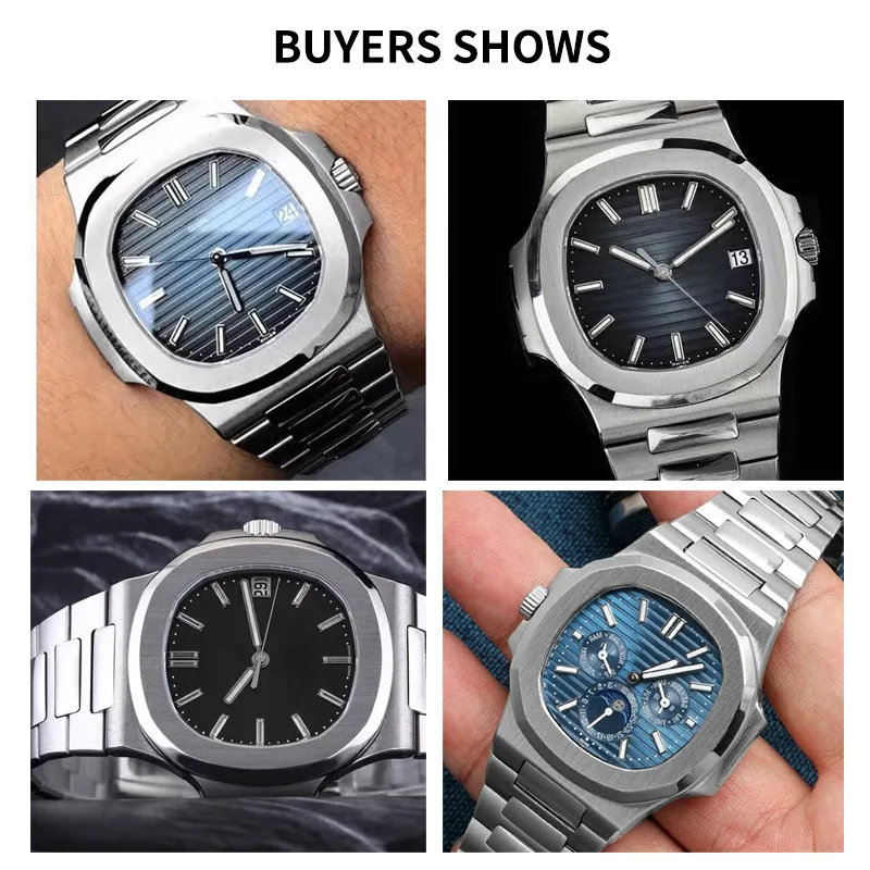 Фото Ремешок для часов из нержавеющей стали для PATEK PHILIPPE Nautilus 5711 5712 5726 5980, браслет с выпуклым интерфейсом, 13x25 мм №2