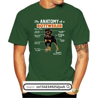 the anatomy of a rottweiler t shirt graphic spring create tee shirt normal round neck novelty basic shirt