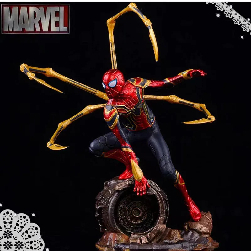 Avengers Infinity War Spiderman 21cm Pvc Figurine Statue Doll Collectible Model Decoration Toys
