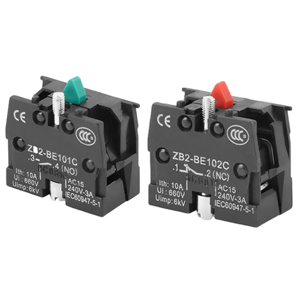 10A 600V ZB2-BE101C/BE102C NO N C Кнопочный джойстик Кнопка переключения Нормально открытый