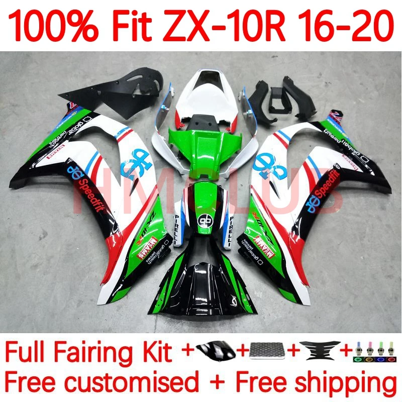 

Injection Body For KAWASAKI NINJA ZX 1000CC 10R ZX10R 2016 2017 2018 2019 2020 ZX-10R 16 17 18 19 20 Fairing 25No.63 white red