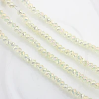 6mm czech loose rondelle crystal glass beads loose beads spacer faceted glass beads 95pcslot for jewelry making accessories