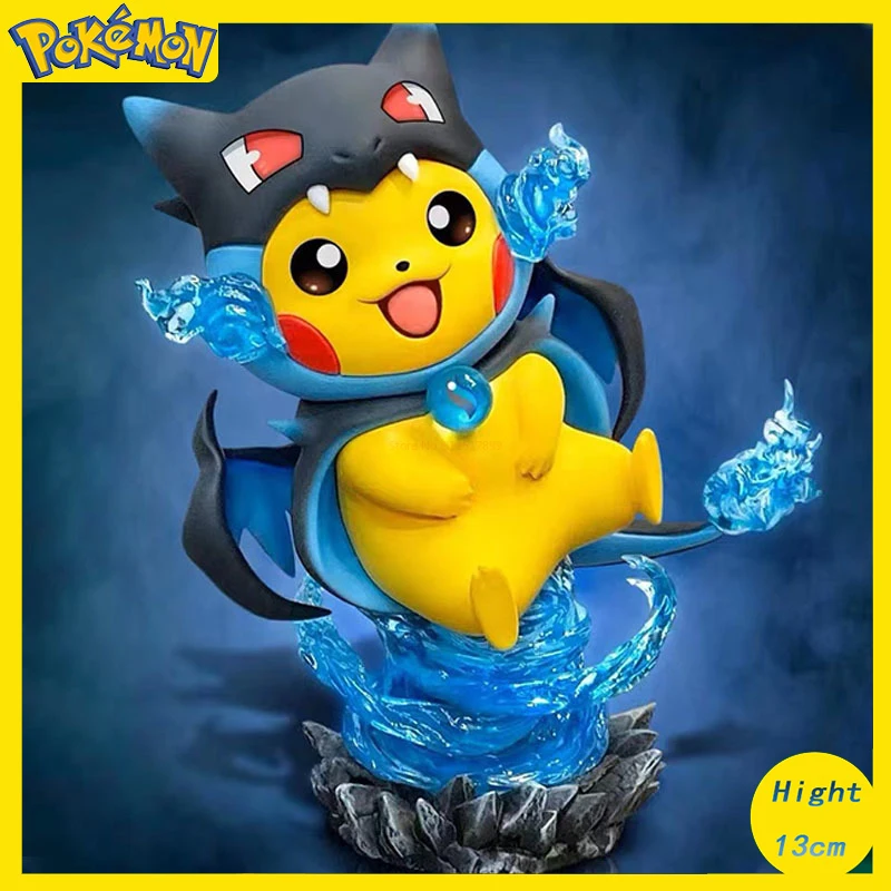 

13cm Pokemon Anime Figures Pikachu Bulbasaur Charizard Blastoise Pvc Statue Model Action Figurine Collection Ornament Kids Toys