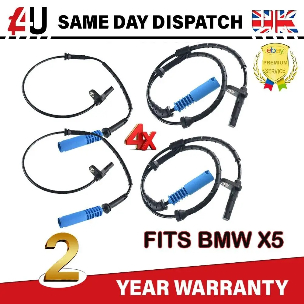 

4X ABS SPEED SENSOR FOR BMW X5 E53 [2000-2006] Front & Rear Left Right
