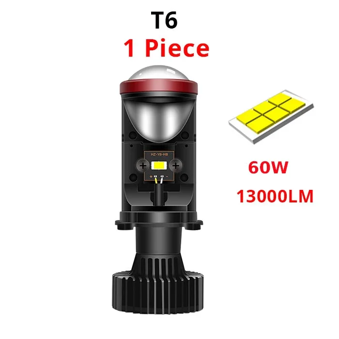 

PANDUK Лампы для фар H4 Led Canbus 260000 LM 9003/HB2 с мини-объективом проектора для автомобиля, мотоцикла, Plug Play 6000K, белый, 12 В, 24 В