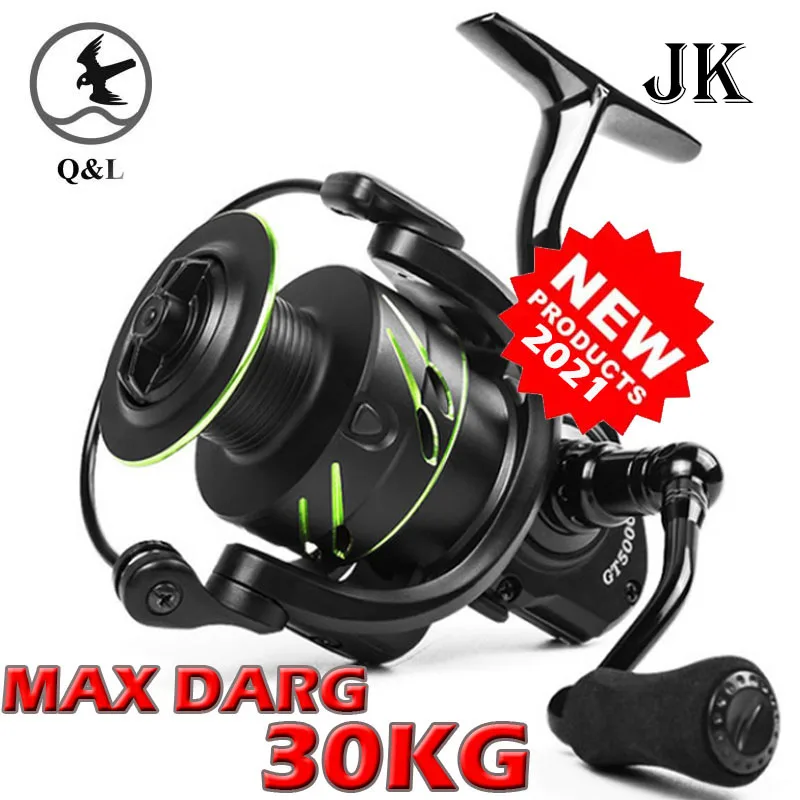 

Q&L 30kg Max Drag All Metal Wire Cup 3000-4000 Size READY STOCK One Way Ball Bearings Spinning Fishing Reels Carp