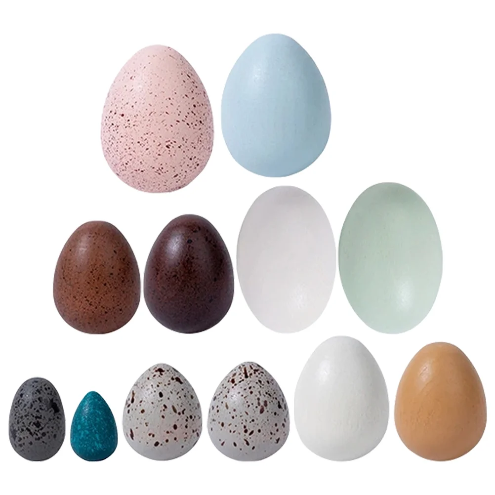 

Simulated Mushroom Adorable Egg Decors Mushrooms Decors Toy Decorative Simulation Wooden Small Child Easter Party