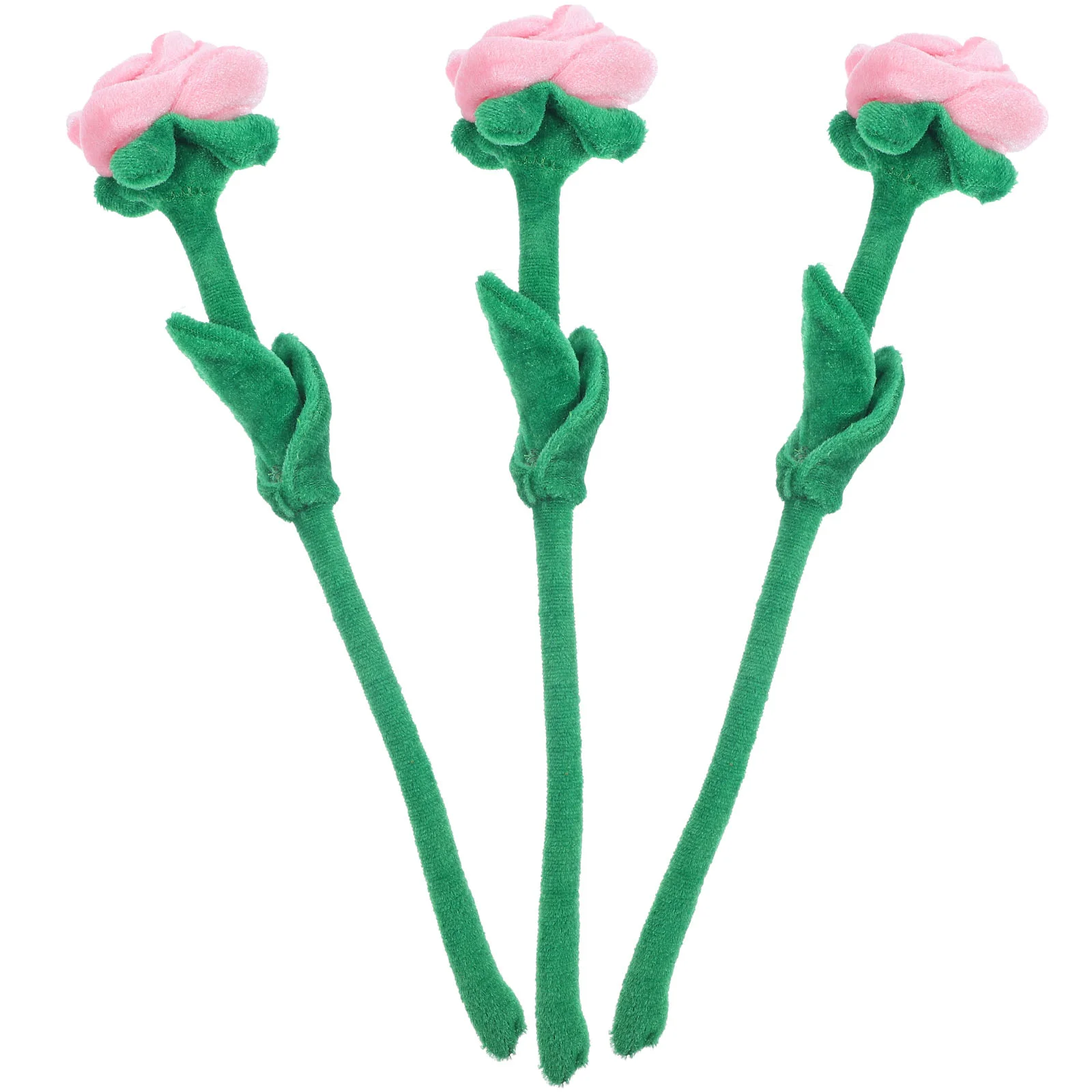 

3 шт., гибкие искусственные розы