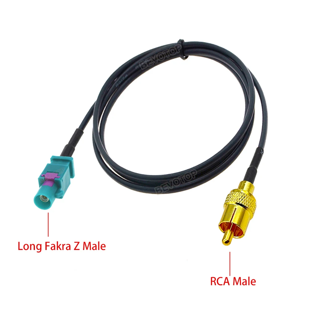 1 шт. RG174 RF кабель RCA штекер к универсальному разъему Fakra Z папа/гнездо для