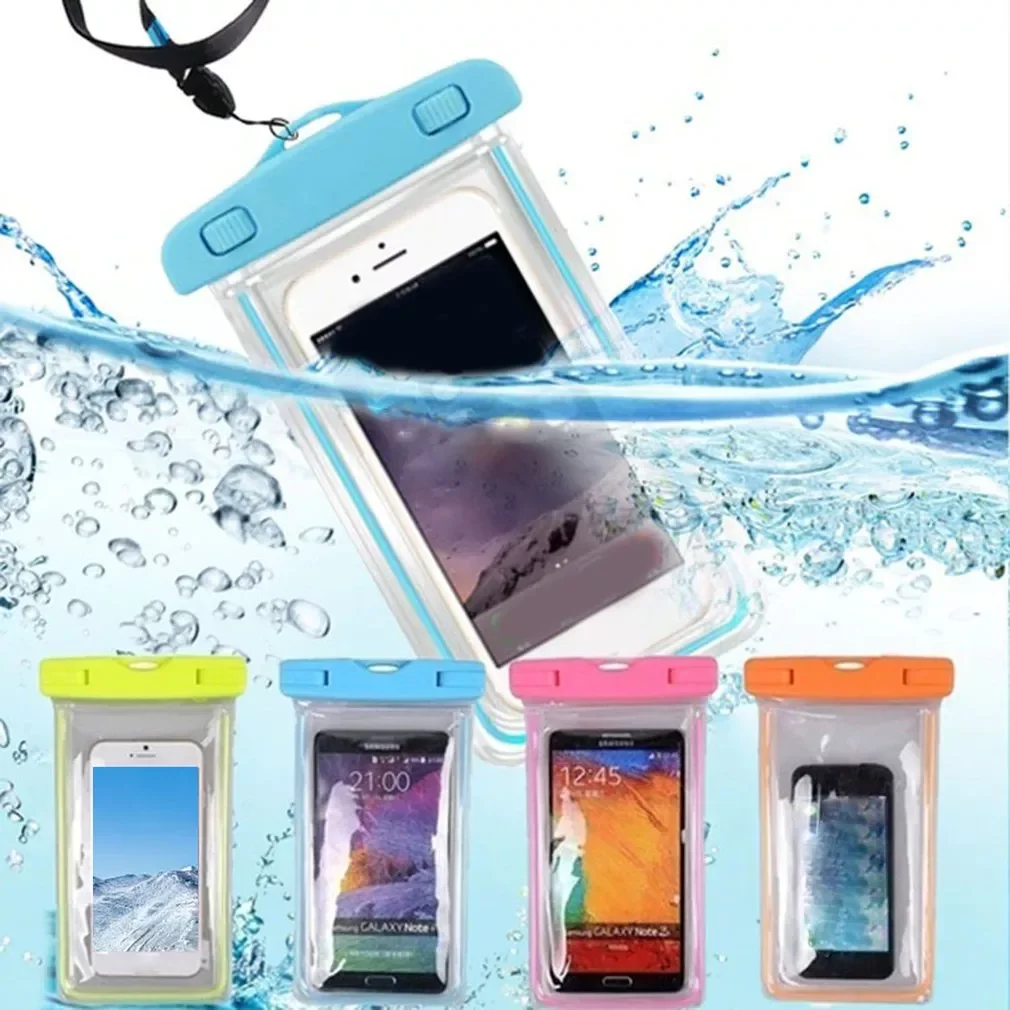

Hot Ticket Summer Luminous Waterproof Pouch Swimming Gadget Beach Dry Bag Phone Case Cover Camping Skiing Holder For Cell Phone