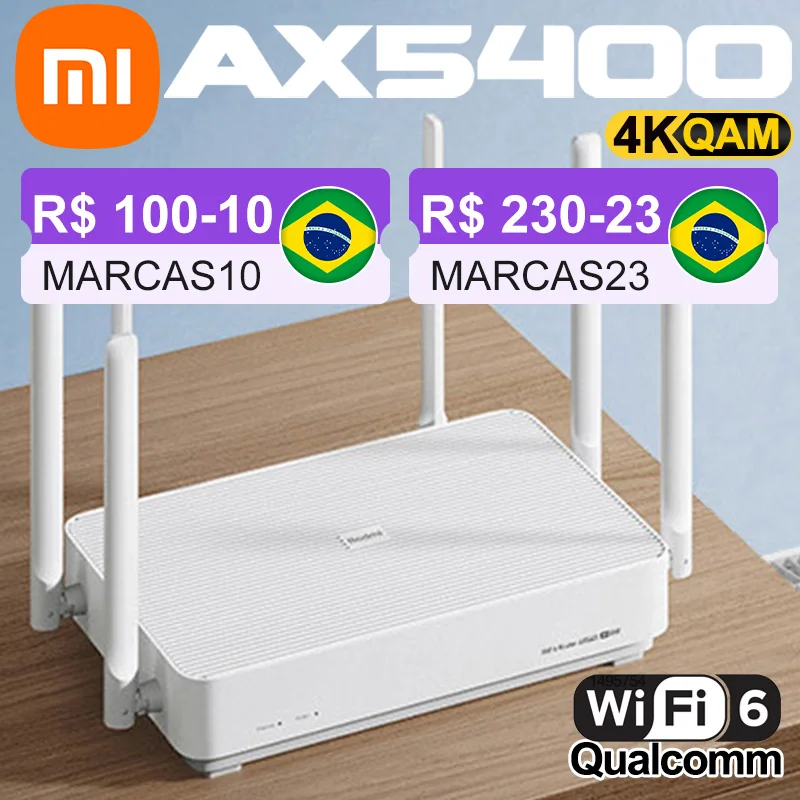 

Redmi AX5400 Wifi Wireless Router 5400Hz 4K QAM 521MB 2022 Xiaomi Mijia Mesh System 6 Pro 160MHz Repeater External Amplifier