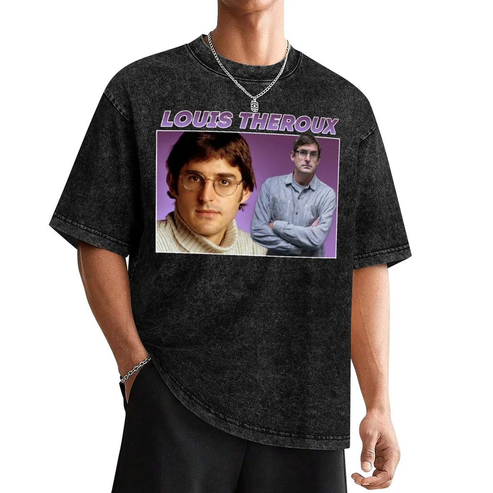 Louis Theroux футболка роскошная дизайнерская эстетичная одежда мешковатые рубашки