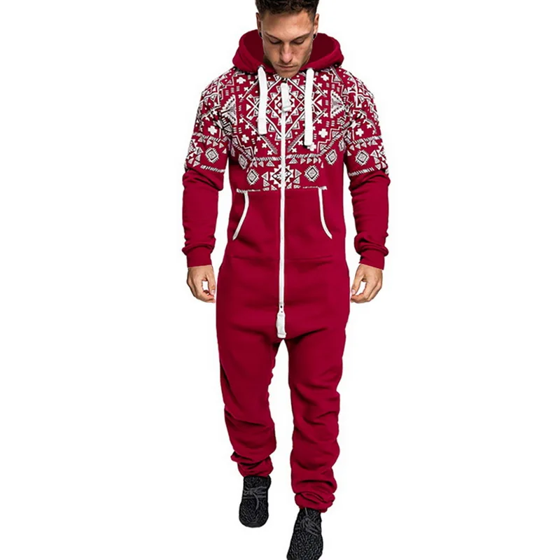 SHUJIN мужской комбинезон с капюшоном Плюшевый мужские Индивидуальные