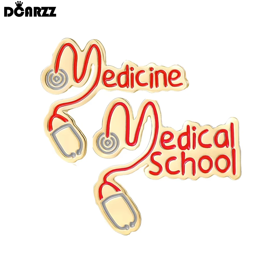 DCARZZ медицинская школьная эмалированная брошь для медсестер студенческая