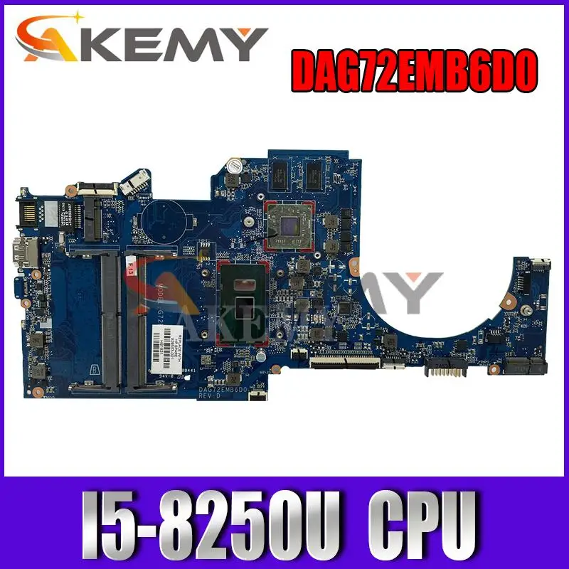 

For HP 14-BP 14-bp038TX Laptop Motherboard DAG72EMB6D0 934785-601 934785-001 934785-001 With SR3LA I5-8250U 216-0864032