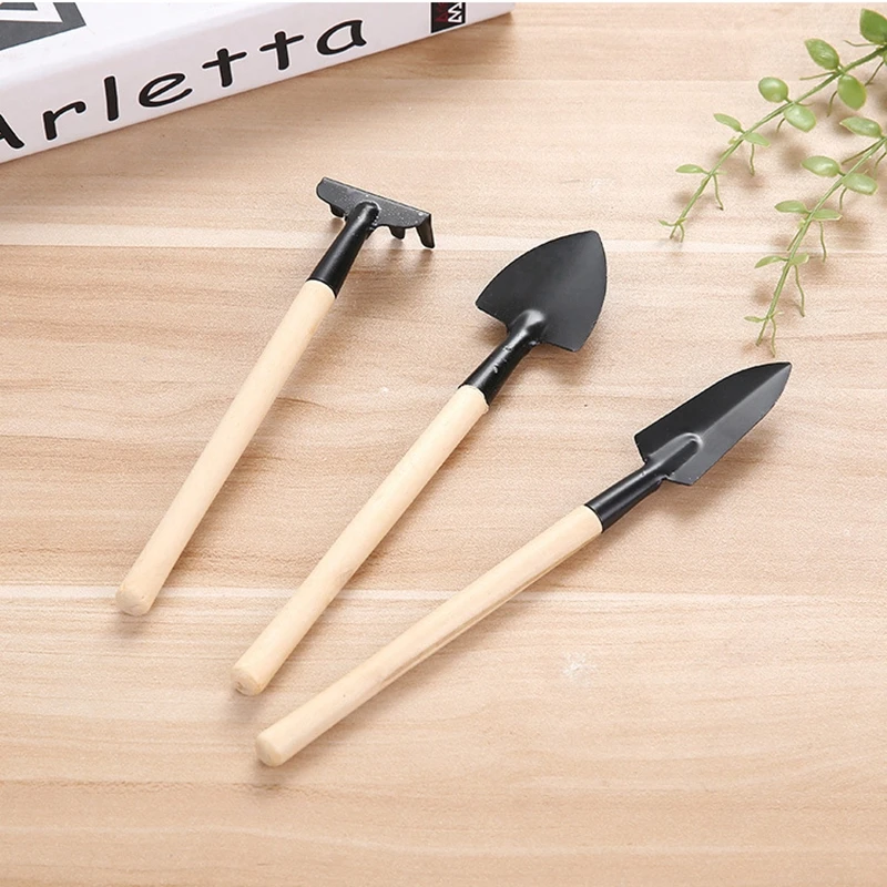 Набор из 3 штук Мини Лопаты-Лопатки Креативный Переносной Инструмент для Растений Маленький Грабельки Пляжная Лопатка для Почвы Рост Садовых Цветочных Горшков Поставки.