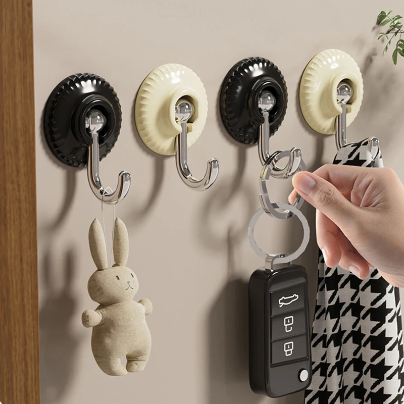 

4pcs Self Adhesive multi purpose hooks wall Behind-door Key Storage Hanger Clothes Hats Towel Hooks Kitchen Bath Door Hooks