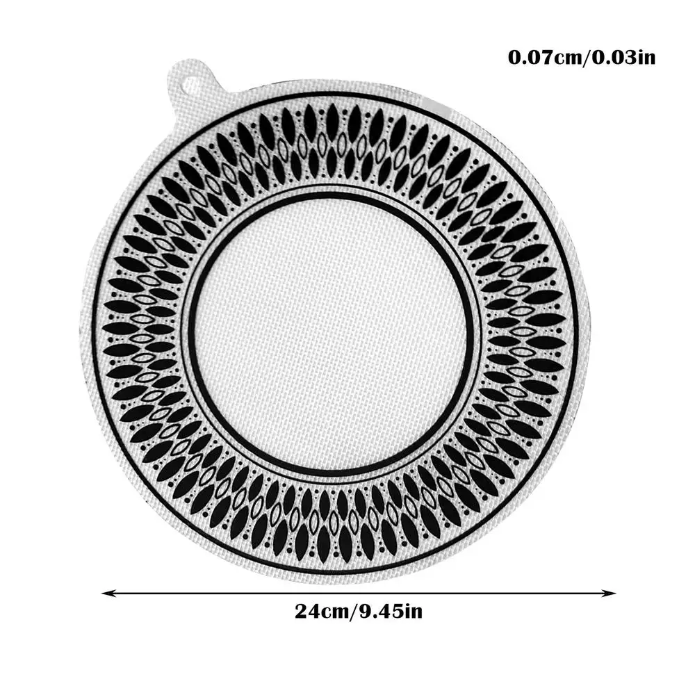 Круглый силиконовый коврик для индукционной плиты