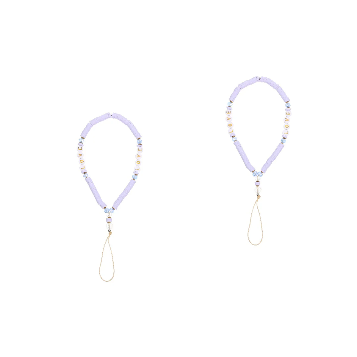 

Lanyard Anti Lost Clay Polymer Chain Strap Beaded Cellphone Mobile Chinese Style Decor Crystal Charm Hanging Pendant Charms Rope