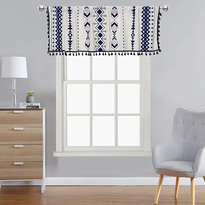 

1 шт., полузанавеска из мягкого хлопка и льна, в богемном стиле