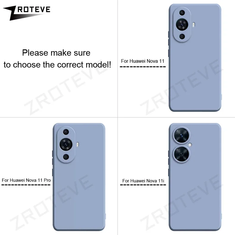 Чехол Nova12s ZROTEVE оригинальный жидкий силиконовый мягкий чехол для Huawei Nova 12s 12SE 12i 11