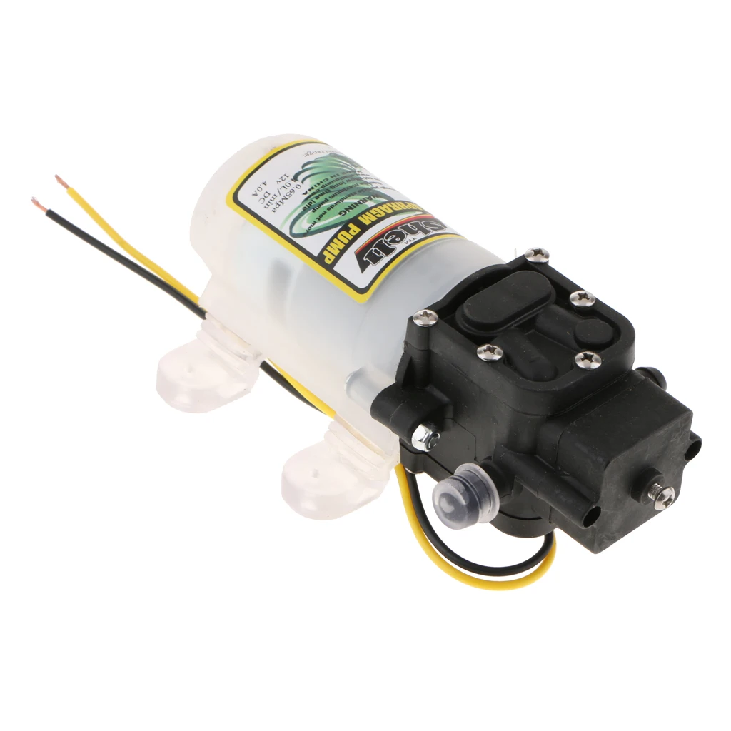 

Membrane water pump 12V 30W 4l / min, anti-corrosion, black and white