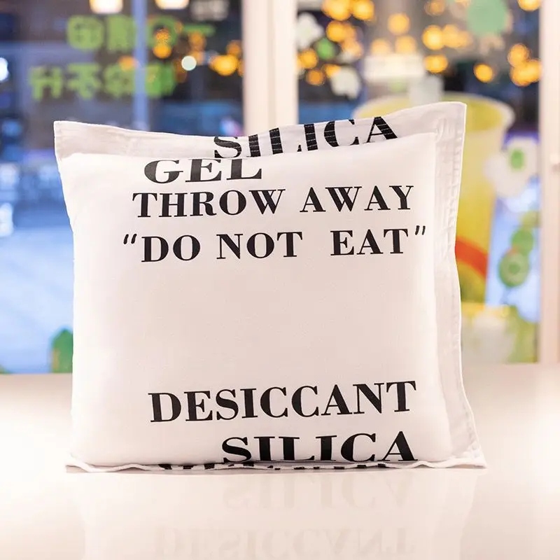 

Funny Desiccant Pillow Soft Creative Square Sofa Cushion Modern Throw Pillow Car Sofa Pillow With Filling Home Decor