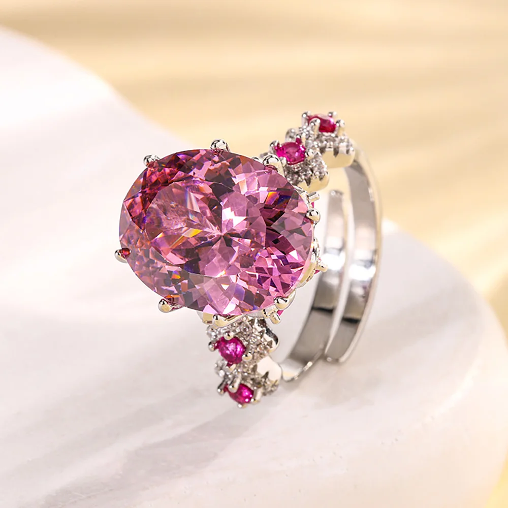 НОВЫЕ винтажные 12*16 мм лабораторные рубиновые сапфировые кольца с розовым