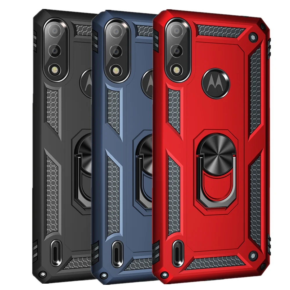 Moto E7 Power для Motorola E5 Play E6 Plus E7i 2021 противоударный чехол с магнитным кольцом E6S E6i E 2020 |
