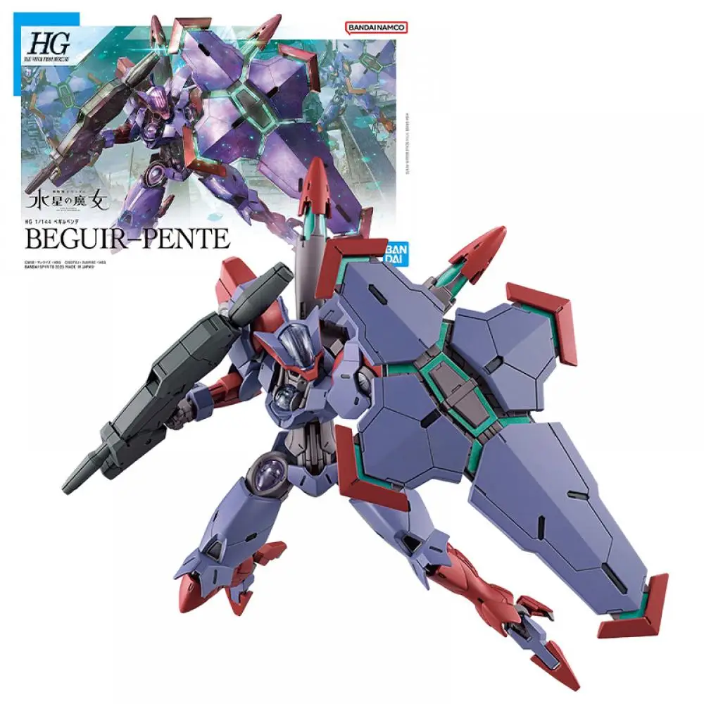 

Bandai HG 1/144 Beguir-Pente Сборная модель Мобильный костюм Gundam The Witch из Mercury Аниме фигурки строительные игрушки подарок