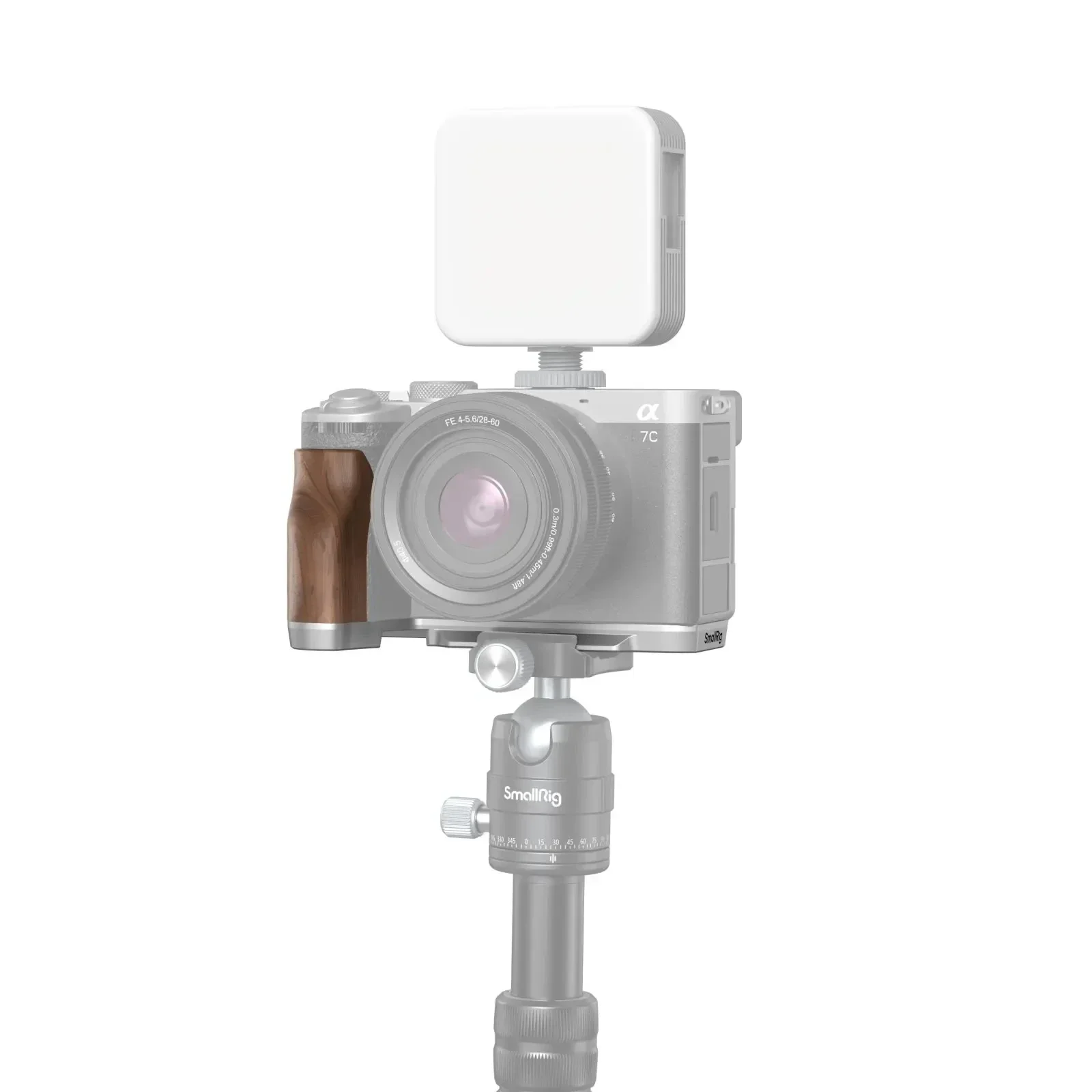 L-образная монтажная пластина SmallRig с деревянной или силиконовой ручкой клетка