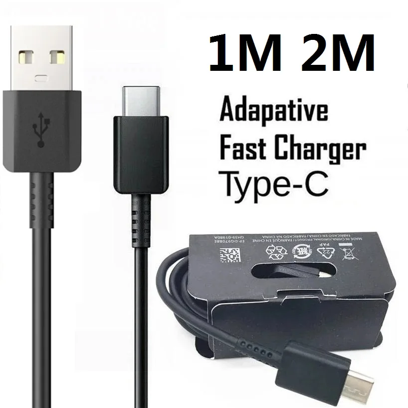 

10-50Pcs 2M 6Ft 1M 3FT Fast Quick Charging Type c USB-C Data Charger Cable for Samsung Galaxy S10 S20 S22 Note 10 Htc Lg huawei