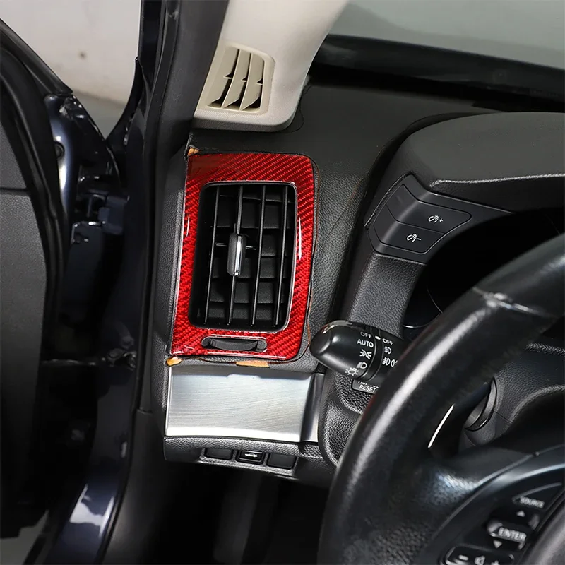 Для Infiniti G25 G35 G37 2007-13 мягкое углеродное волокно автомобильный Кондиционер боковой