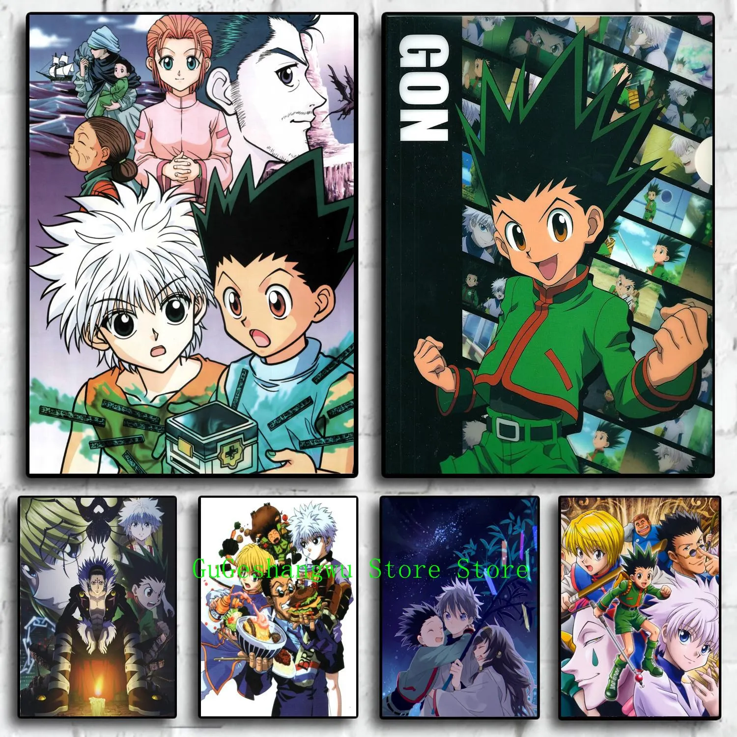 

Killua gon Манга Мультфильм холст художественный плакат и настенный художественный принт современная семейная Спальня Декор плакаты